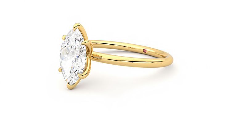Taylor & Hart Demure Marquise Engagement Ring 360 degree image 24