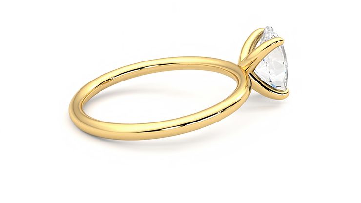 Taylor & Hart Demure Oval Engagement Ring 360 degree image 11