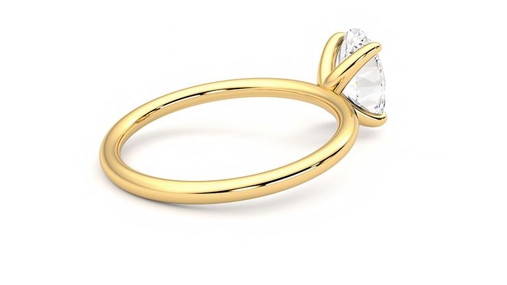 Taylor & Hart Demure Oval Engagement Ring 360 degree image 12