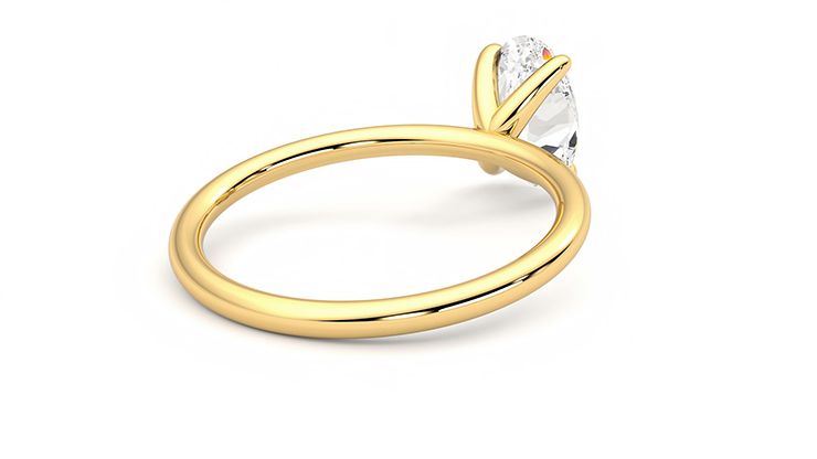 Taylor & Hart Demure Oval Engagement Ring 360 degree image 13