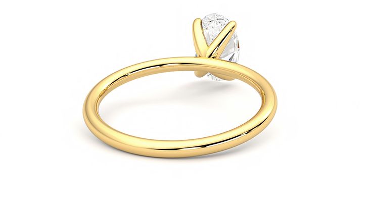 Taylor & Hart Demure Oval Engagement Ring 360 degree image 14