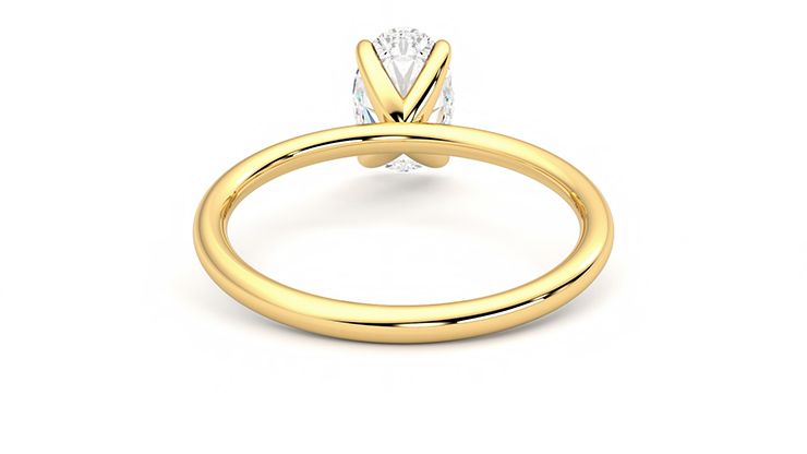 Taylor & Hart Demure Oval Engagement Ring 360 degree image 15