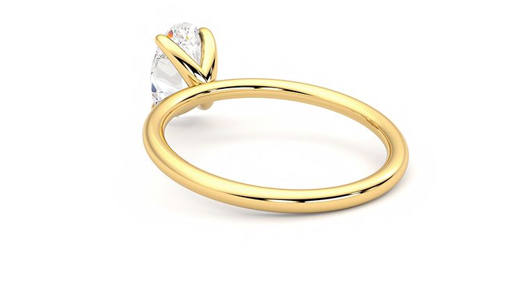 Taylor & Hart Demure Oval Engagement Ring 360 degree image 17