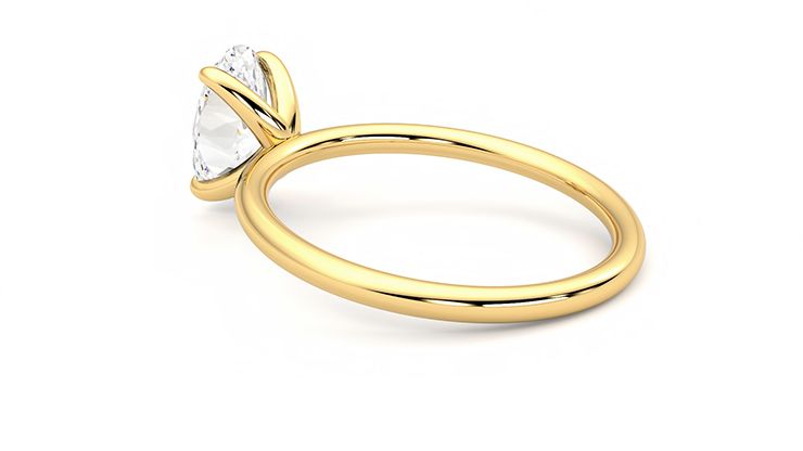 Taylor & Hart Demure Oval Engagement Ring 360 degree image 18