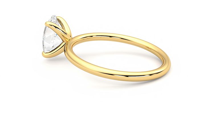 Taylor & Hart Demure Oval Engagement Ring 360 degree image 19