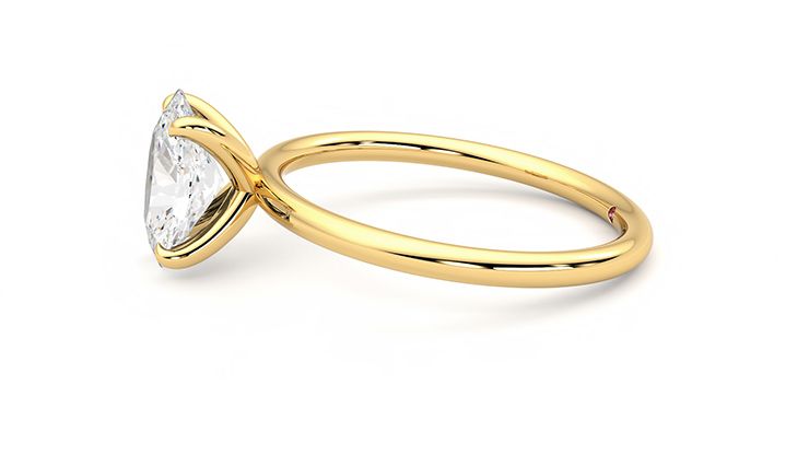 Taylor & Hart Demure Oval Engagement Ring 360 degree image 21
