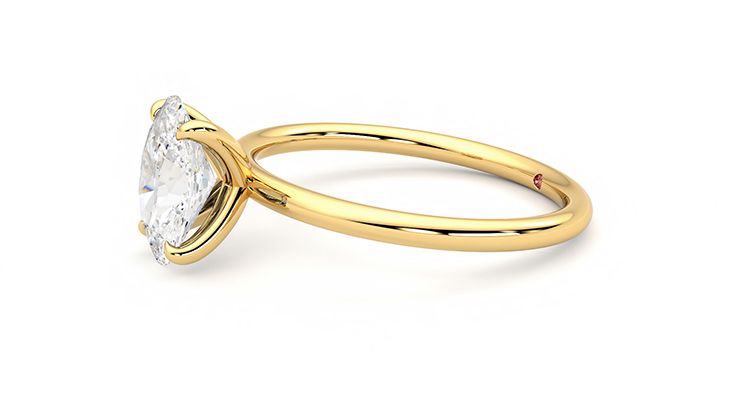 Taylor & Hart Demure Oval Engagement Ring 360 degree image 22