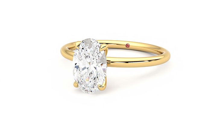 Taylor & Hart Demure Oval Engagement Ring 360 degree image 26