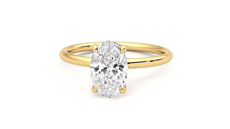 Taylor & Hart Demure Oval Engagement Ring 360 degree image 28