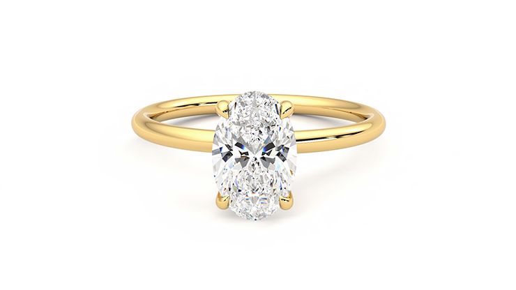 Taylor & Hart Demure Oval Engagement Ring 360 degree image 29