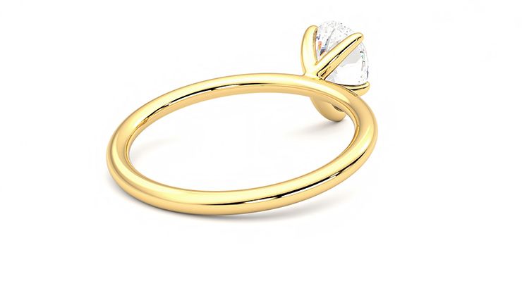 Taylor & Hart Demure Pear Engagement Ring 360 degree image 13