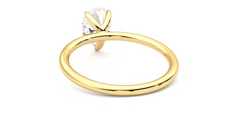 Taylor & Hart Demure Pear Engagement Ring 360 degree image 16