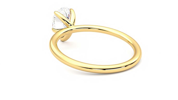Taylor & Hart Demure Pear Engagement Ring 360 degree image 17