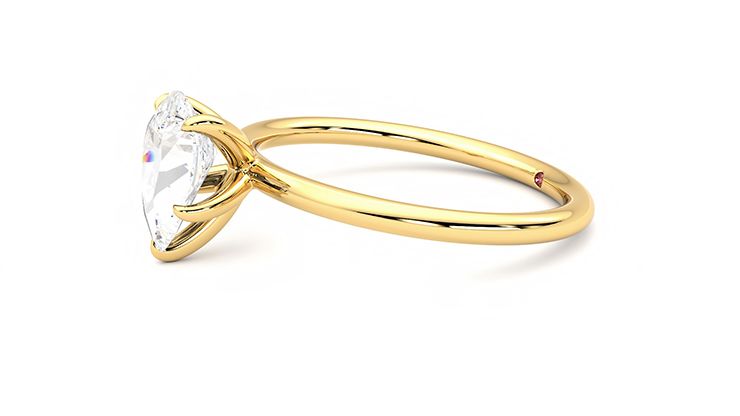 Taylor & Hart Demure Pear Engagement Ring 360 degree image 22