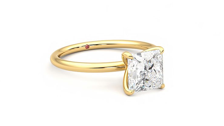 Taylor & Hart Demure Princess Engagement Ring 360 degree image 5