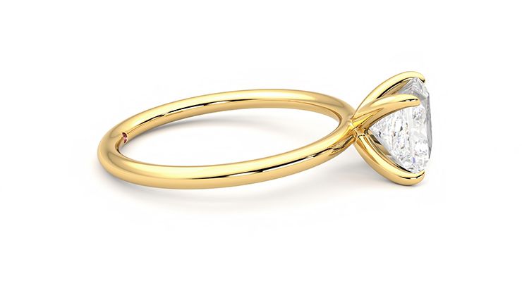 Taylor & Hart Demure Princess Engagement Ring 360 degree image 9