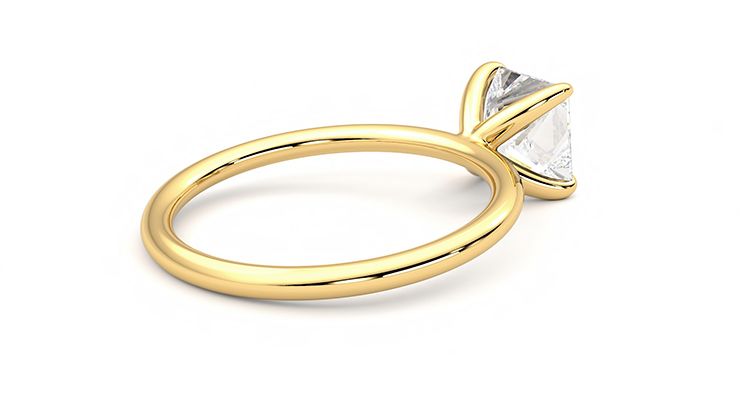 Taylor & Hart Demure Princess Engagement Ring 360 degree image 12