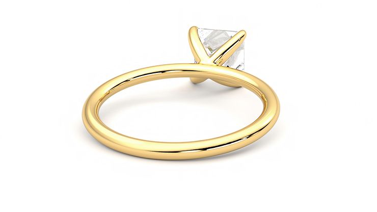 Taylor & Hart Demure Princess Engagement Ring 360 degree image 14