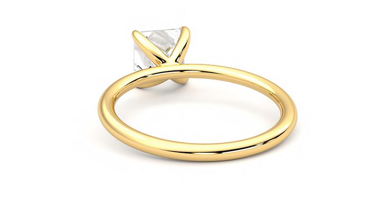 Taylor & Hart Demure Princess Engagement Ring 360 degree image 16