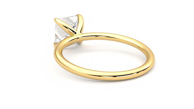 Taylor & Hart Demure Princess Engagement Ring 360 degree image 17