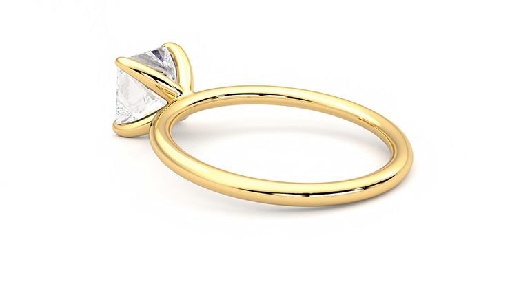 Taylor & Hart Demure Princess Engagement Ring 360 degree image 18