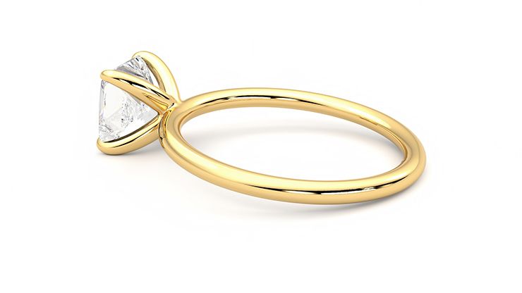 Taylor & Hart Demure Princess Engagement Ring 360 degree image 19