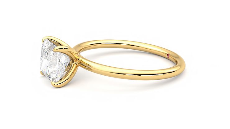 Taylor & Hart Demure Princess Engagement Ring 360 degree image 22