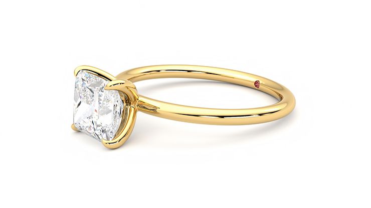 Taylor & Hart Demure Princess Engagement Ring 360 degree image 23