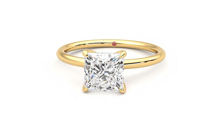 Taylor & Hart Demure Princess Engagement Ring 360 degree image 28