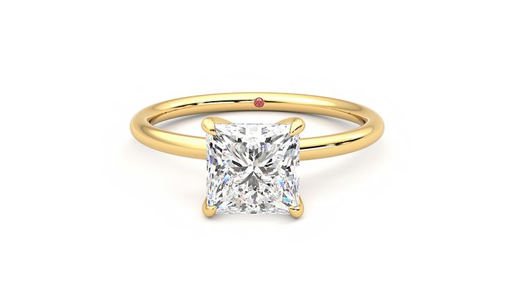 Taylor & Hart Demure Princess Engagement Ring 360 degree image 29