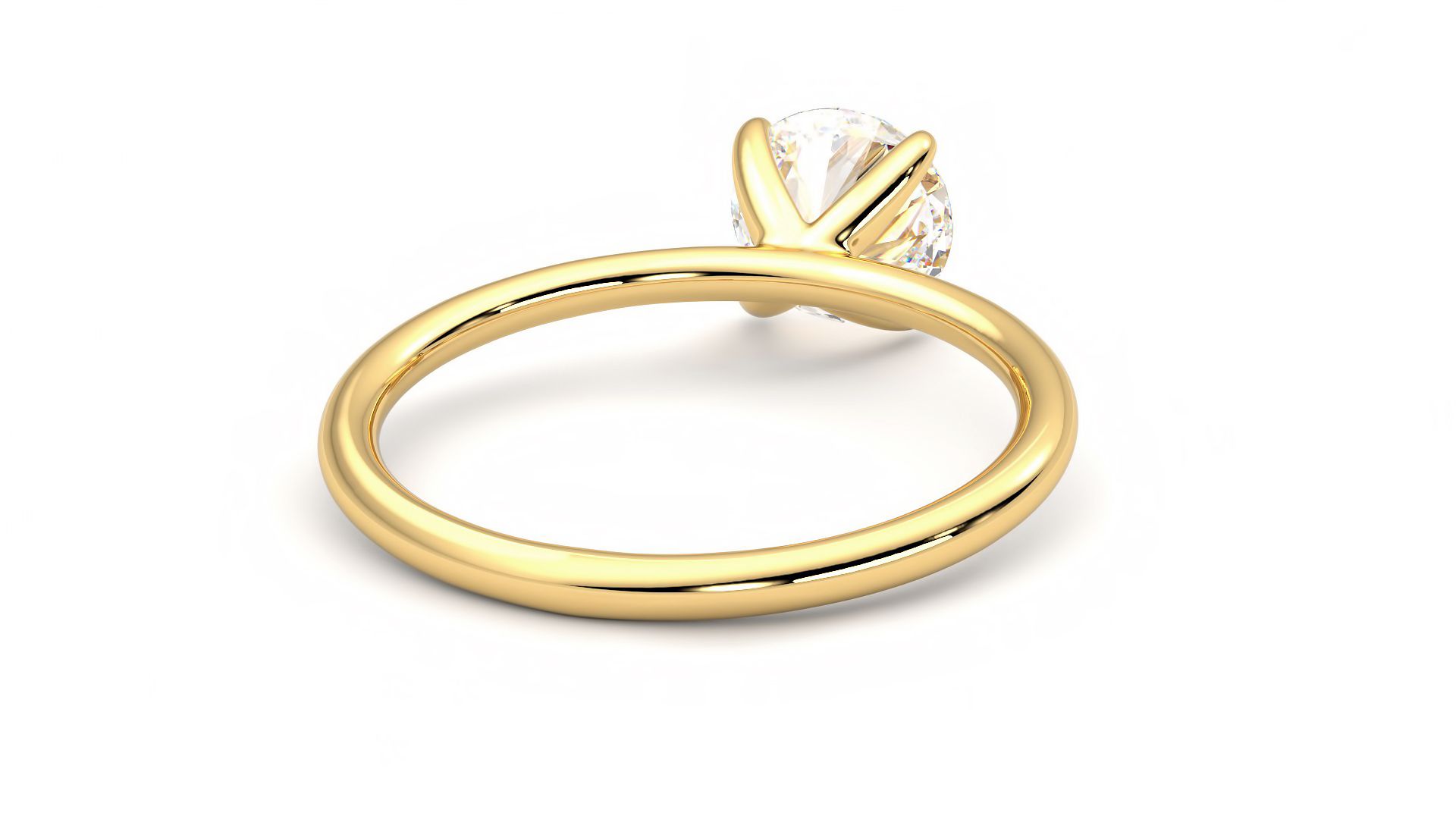 Taylor & Hart Demure Round Engagement Ring 360 degree image 14