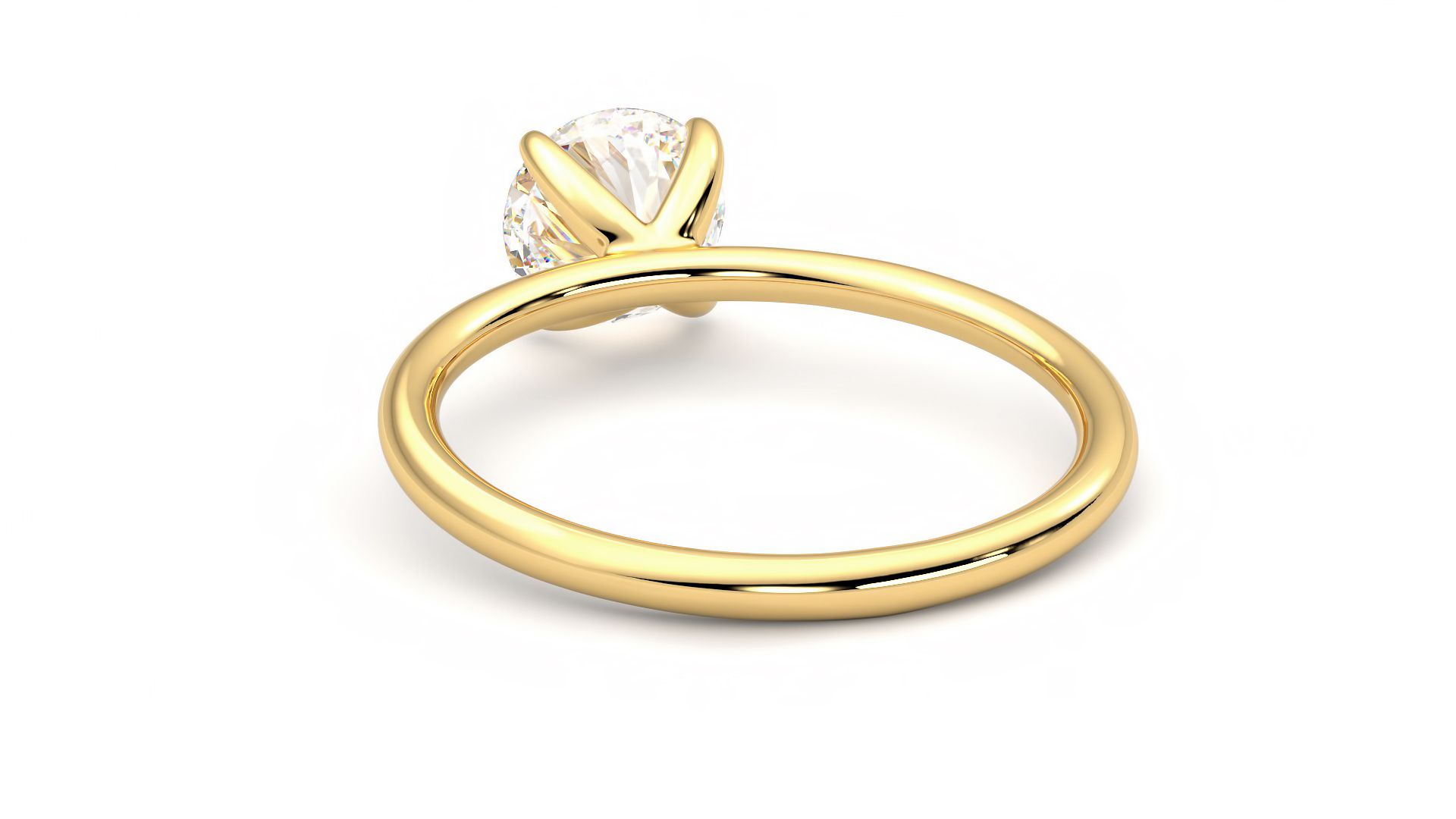Taylor & Hart Demure Round Engagement Ring 360 degree image 16