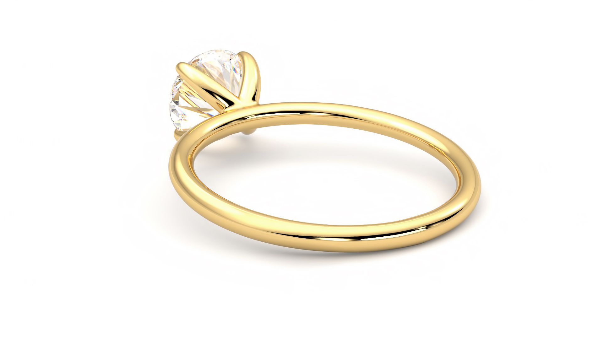Taylor & Hart Demure Round Engagement Ring 360 degree image 17