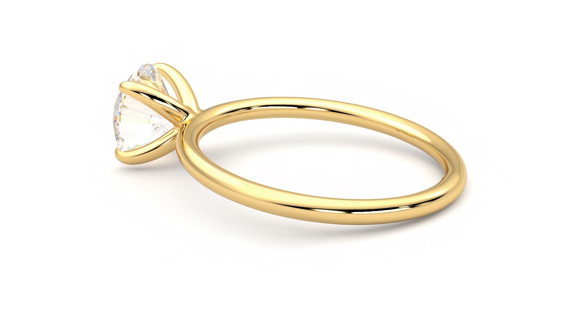 Taylor & Hart Demure Round Engagement Ring 360 degree image 19