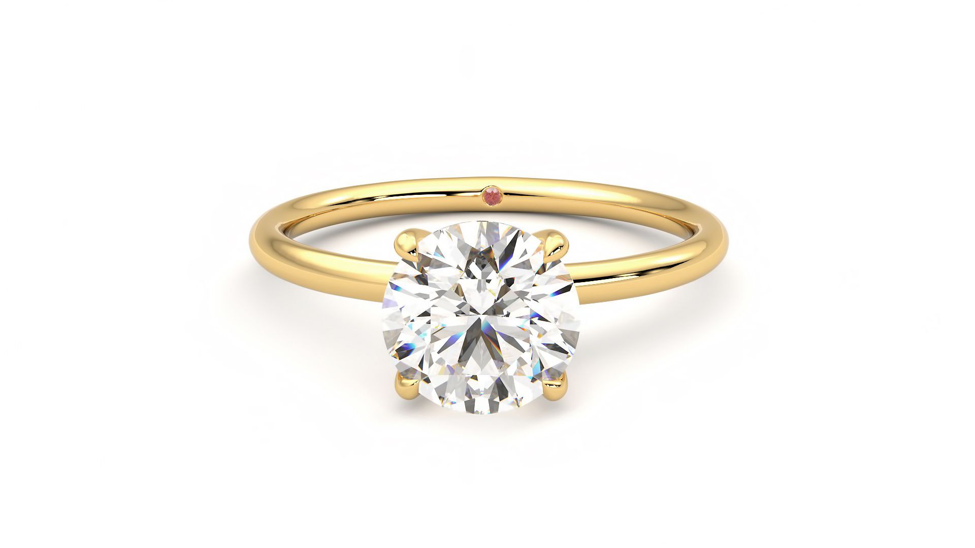Taylor & Hart Demure Round Engagement Ring 360 degree image 29