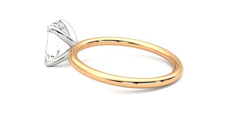 Taylor & Hart Demure Emerald Engagement Ring 360 degree image 19