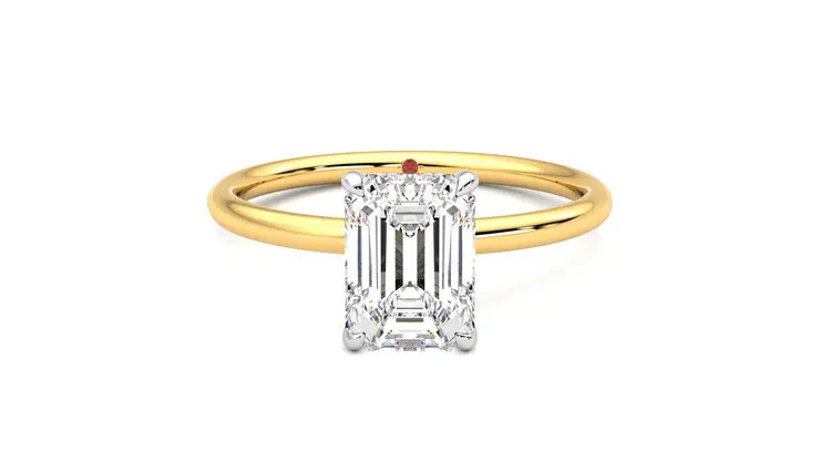 Taylor & Hart Demure Emerald Engagement Ring 360 detail 01