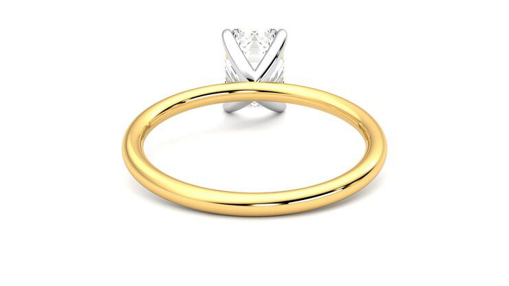 Taylor & Hart Demure Emerald Engagement Ring 360 degree image 15