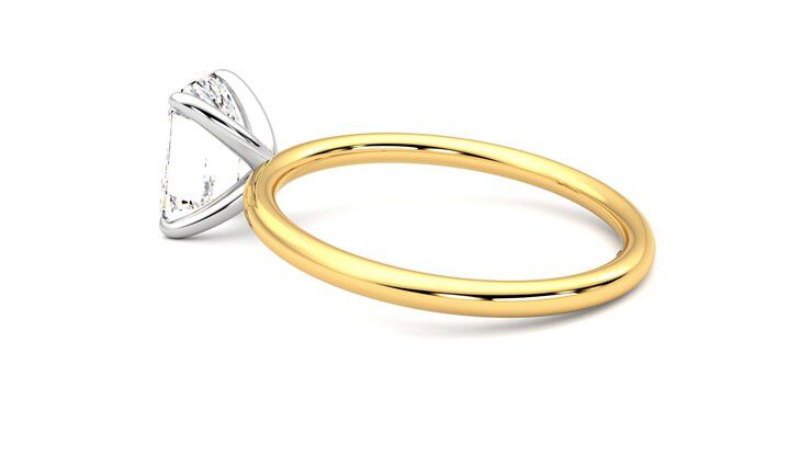 Taylor & Hart Demure Emerald Engagement Ring 360 degree image 19