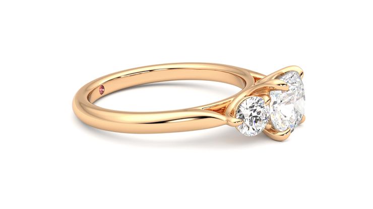 Taylor & Hart Destiny Cushion Engagement Ring 360 degree image 8