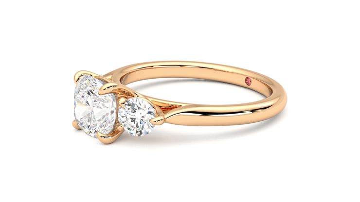 Taylor & Hart Destiny Cushion Engagement Ring 360 degree image 23