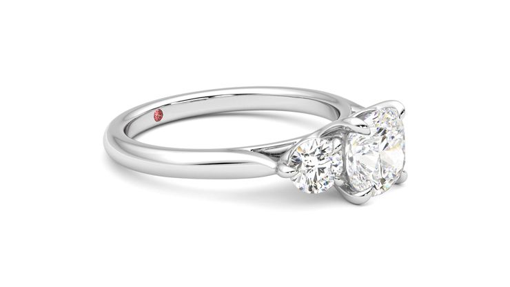 Taylor & Hart Destiny Cushion Engagement Ring 360 degree image 7