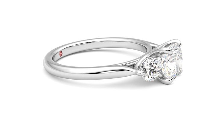 Taylor & Hart Destiny Cushion Engagement Ring 360 degree image 8