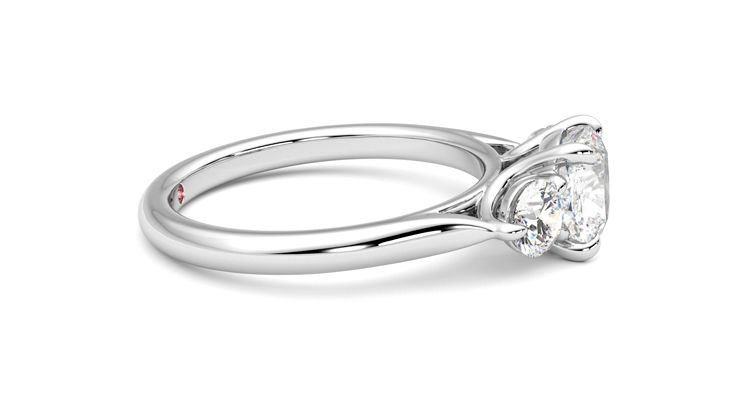 Taylor & Hart Destiny Cushion Engagement Ring 360 degree image 9