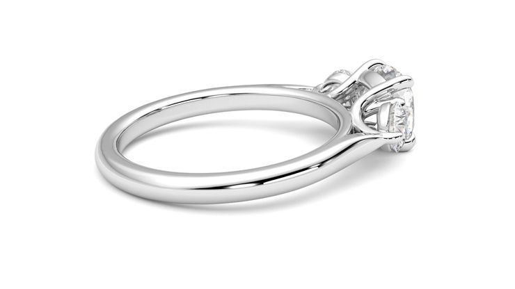 Taylor & Hart Destiny Cushion Engagement Ring 360 degree image 11
