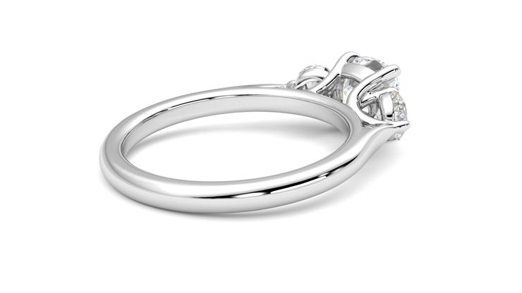 Taylor & Hart Destiny Cushion Engagement Ring 360 degree image 12