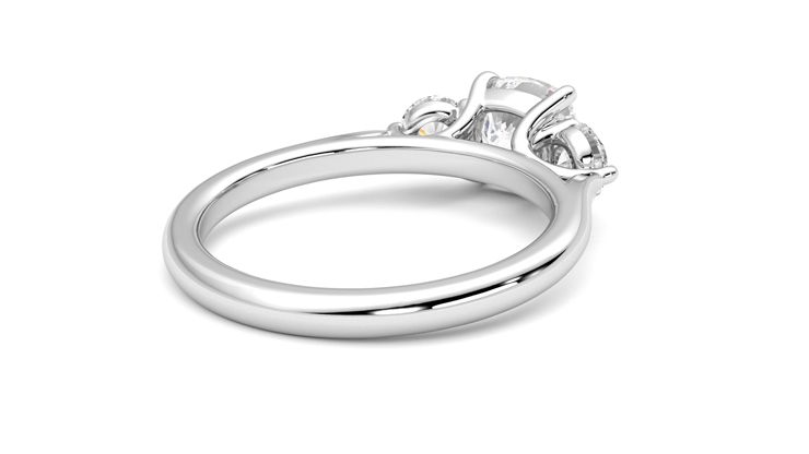 Taylor & Hart Destiny Cushion Engagement Ring 360 degree image 13