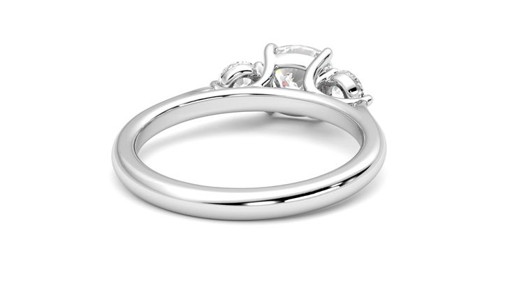Taylor & Hart Destiny Cushion Engagement Ring 360 degree image 14