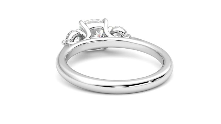 Taylor & Hart Destiny Cushion Engagement Ring 360 degree image 16