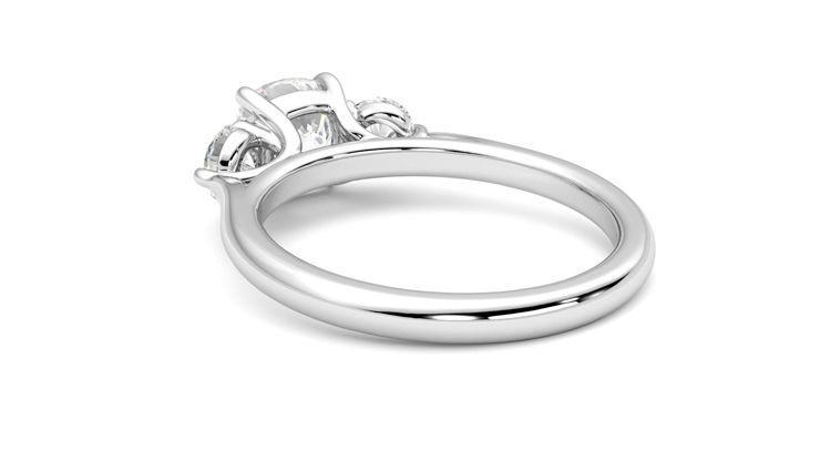 Taylor & Hart Destiny Cushion Engagement Ring 360 degree image 17